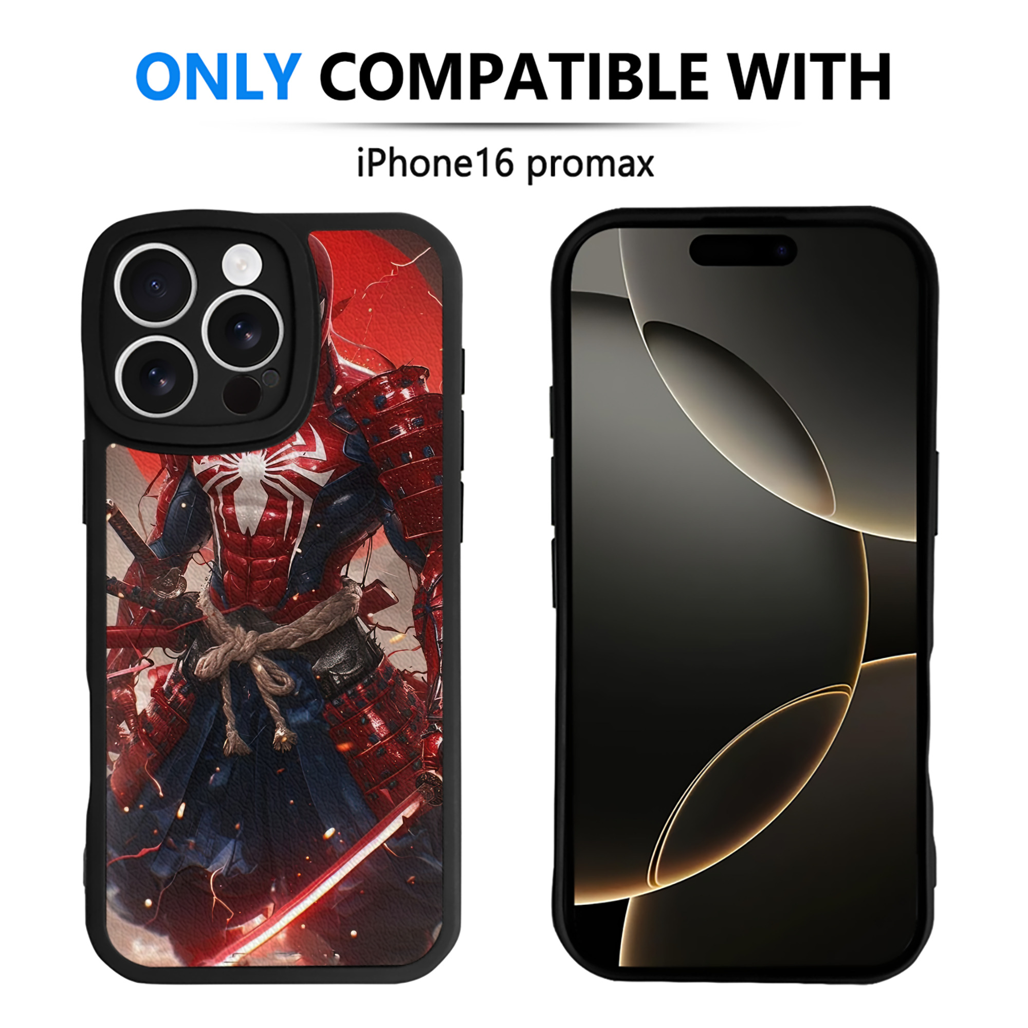 （画像用） Spider Man スパイダーマン 【iPhone 16シリーズ対応】シリコンスマホケース（レザー調） 材質：シリコン